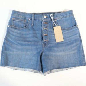 Madewell High Rise Denim Shorts, Button Up 30